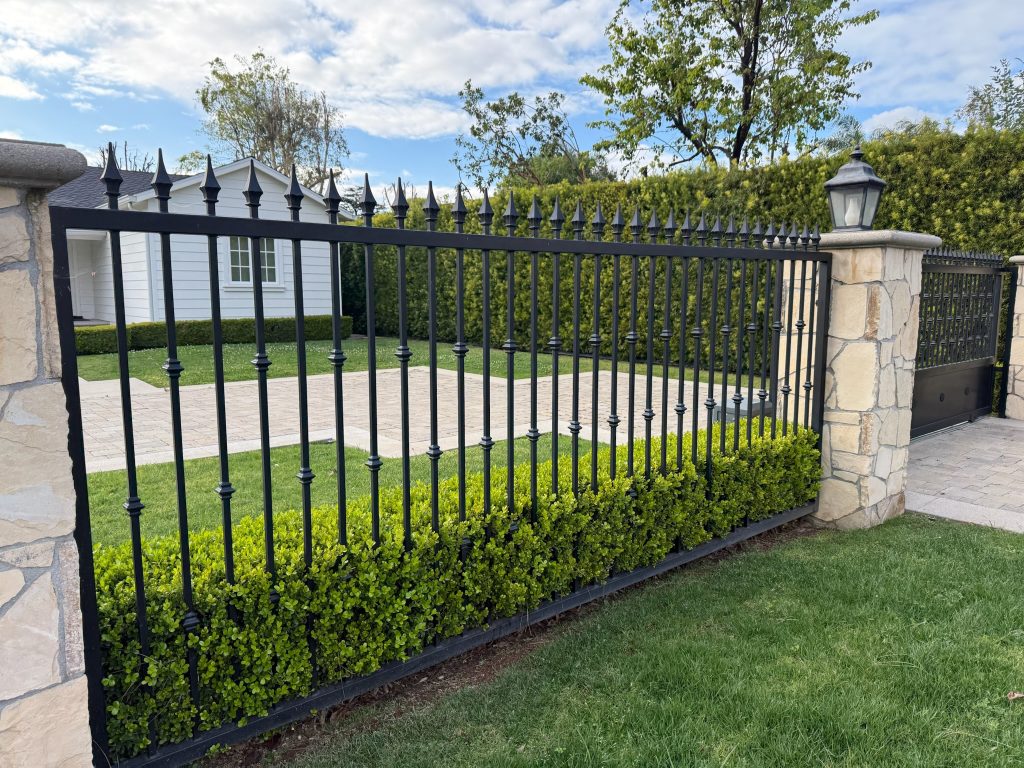 Fence installation on a Los Angeles property