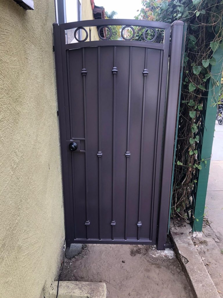 Pedestrian gate installed at a Los Angeles home