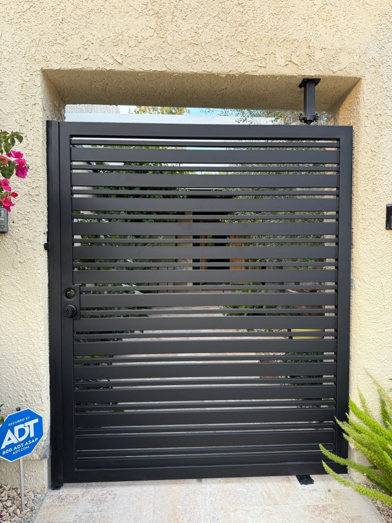 Horizontal modern design pedestrian gate