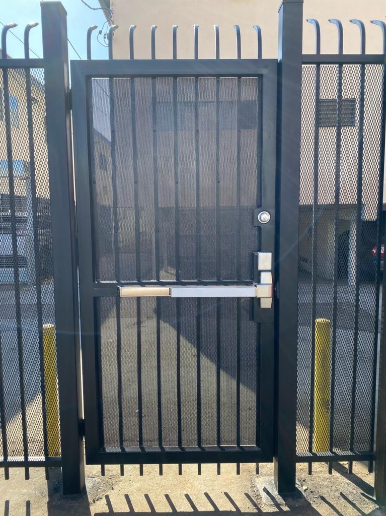 Commercial security gate installed in Los Angeles