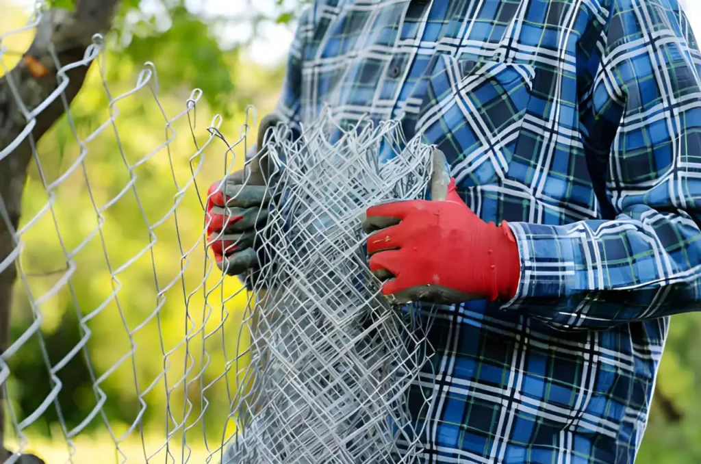 Fence installation by the AW Garage Door crew