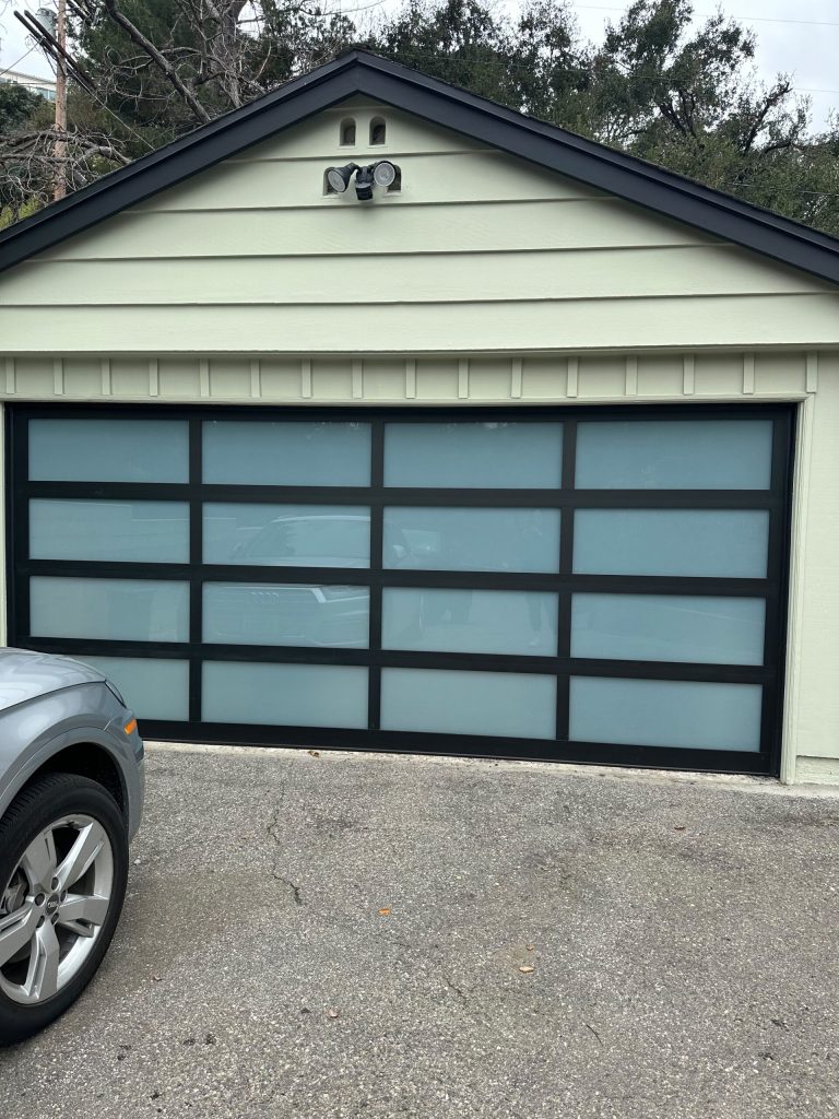 Sectional steel garage door installed in Los Angeles