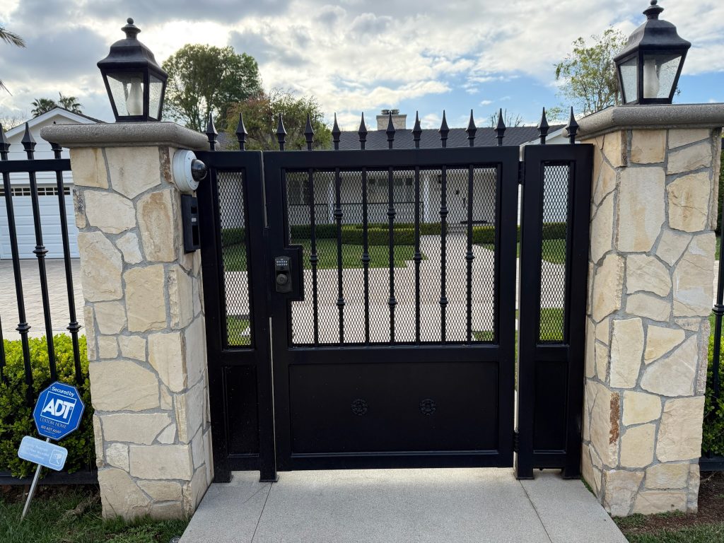 Custom design pedestrian entry gate